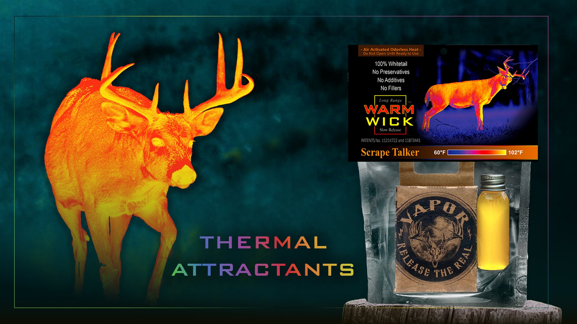 Load video: Elevate Your Hunt Strategy.  Put Bigger Bucks on the Wall.When trophies matter – to consistently put bigger bucks on the wall - it’s about attention to details - understanding your target - and developing a comprehensive strategy – as opposed to depending on dumb luck.  With WARM WICK, you&#39;re not just attracting deer; you&#39;re fluently speaking their language.